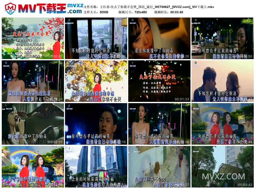 王红香-失去了你我不会哭_国语_流行_ME700627